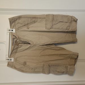 Womens cargo shorts. Khaki.  Size 4